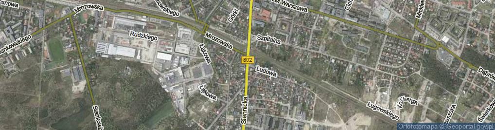 Zdjęcie satelitarne Siennicka ul.